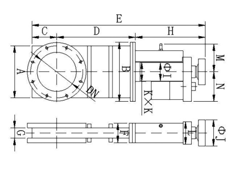 Шиберный затвор высоковакуумный. Электромеханический Фланец ISO-F160 нержавеющая сталь.